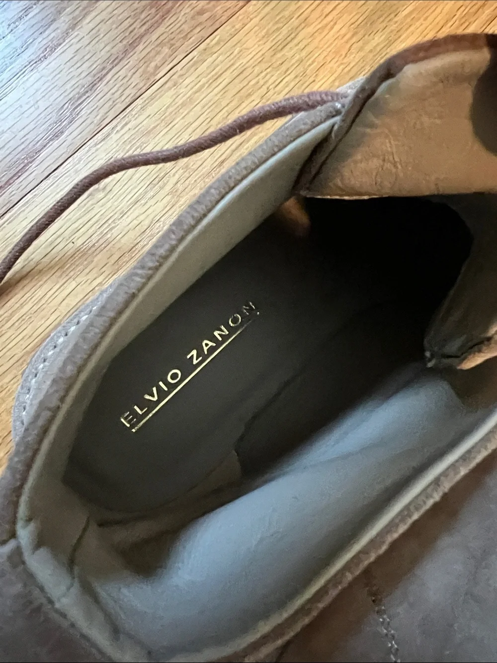Suede Lace-Up Chukka Boots in Taupe